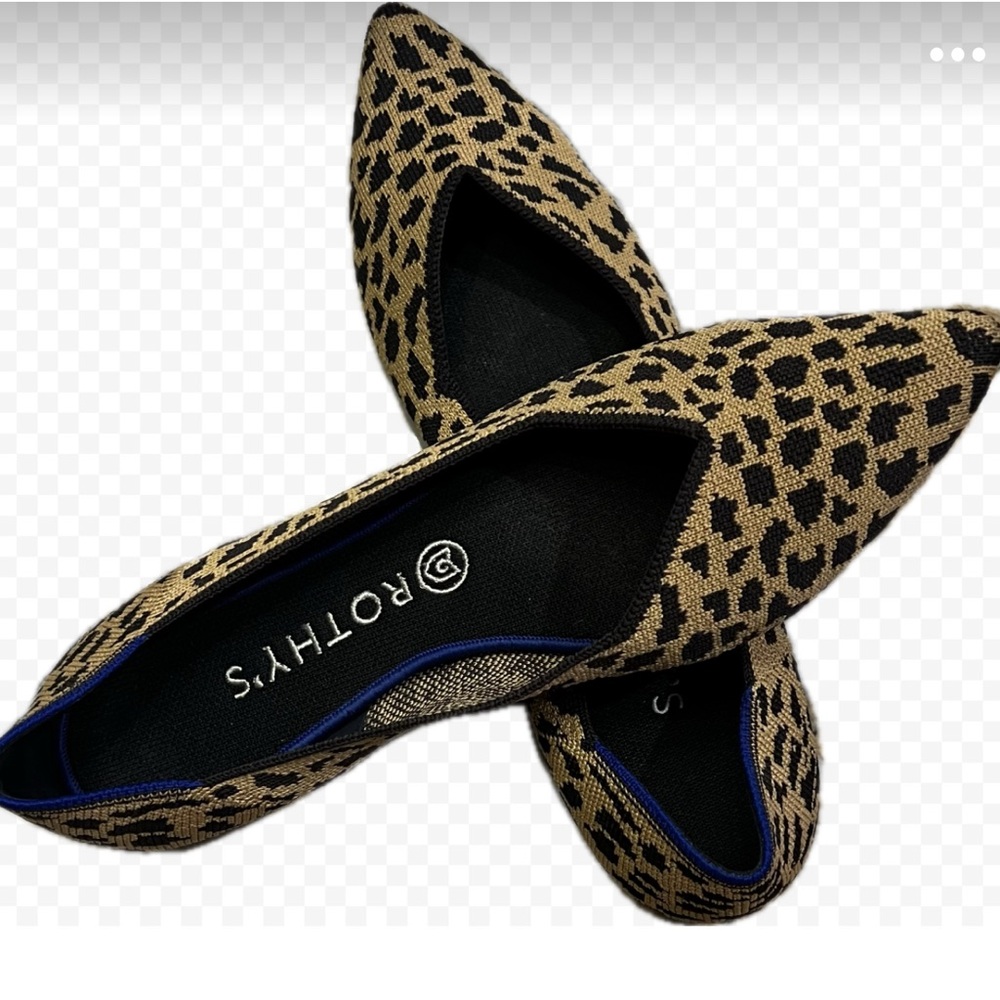Rothy’s Leopard Print Women's Pointed Toe Flats
